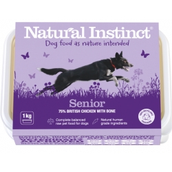 Natural Instinct Natural Senior Dog 1kg Frozen